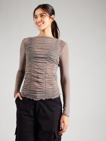 Noisy may Shirt 'NMJUDITH' in Grey: front