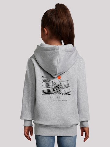 Sweat-shirt 'Escape Discover the World Town Train Station' F4NT4STIC en gris