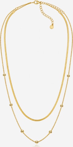 Pure Schmuck Necklace 'Duo' in Gold: front