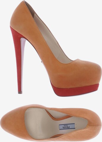 PRADA High Heels & Pumps in 37 in Orange: front