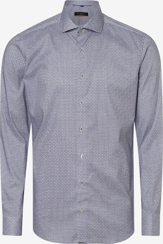 ETERNA Slim fit Button Up Shirt in Blue: front