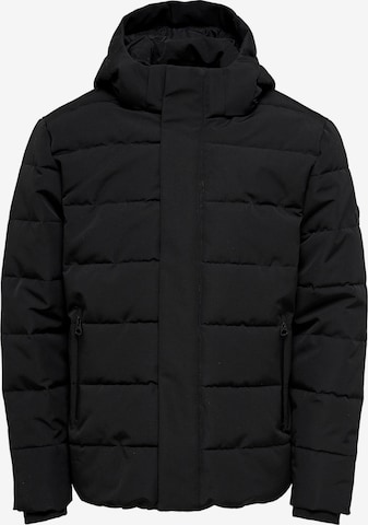 Veste mi-saison 'Cayson' Only & Sons en noir : devant