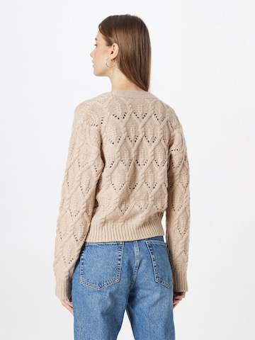ABOUT YOU Knit Cardigan 'Victoria' in Beige
