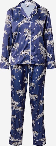 averie - Pijama 'ADAH' em azul: frente