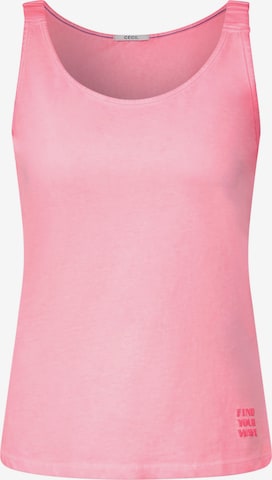 CECIL Top in Pink: front