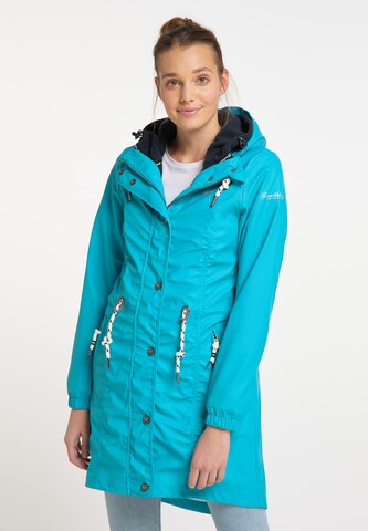 Schmuddelwedda Raincoat in Blue: front