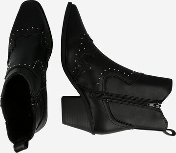 River Island Cowboystiefel in Schwarz