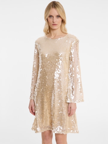 Ana Alcazar Cocktailjurk 'Abda' in Beige: voorkant