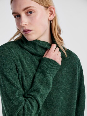 PIECES Knitted dress 'JULIANA' in Green