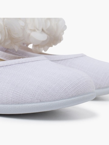 Ballerines Pisamonas en blanc