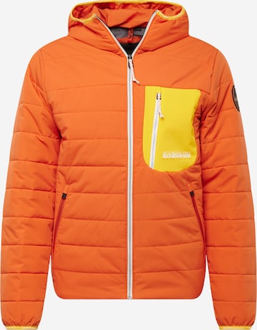 NAPAPIJRI Between-Season Jacket 'HURON' in Orange: front