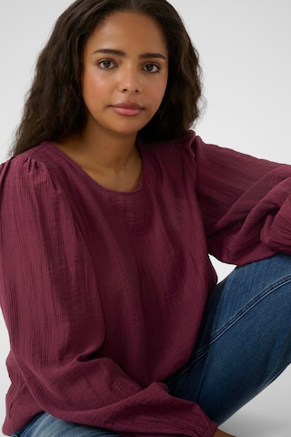 KAFFE CURVE Blouse 'Viva' in Rood