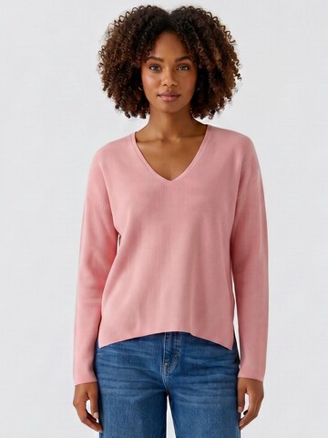 OUI Sweater 'Freyja' in Pink: front