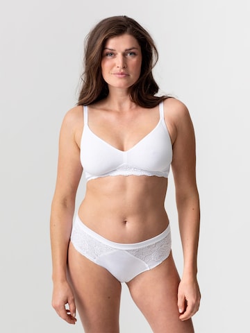 Erlich Textil - Soutien de tecido Soutien 'Elisabeth' em branco: frente