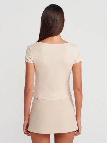 Dilvin Shirt 'Blusen' in Beige
