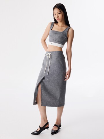 Twist Rok in Grijs