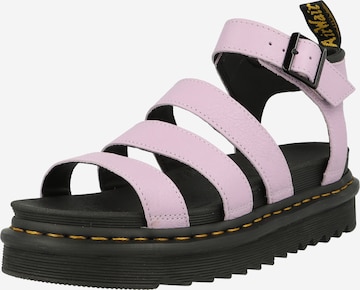 Dr. Martens Sandalen met riem 'Blaire' in Lila: voorkant