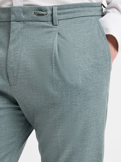 BENVENUTO Pleated Pants ' Torino Cord ' in 25 in Green, Item view