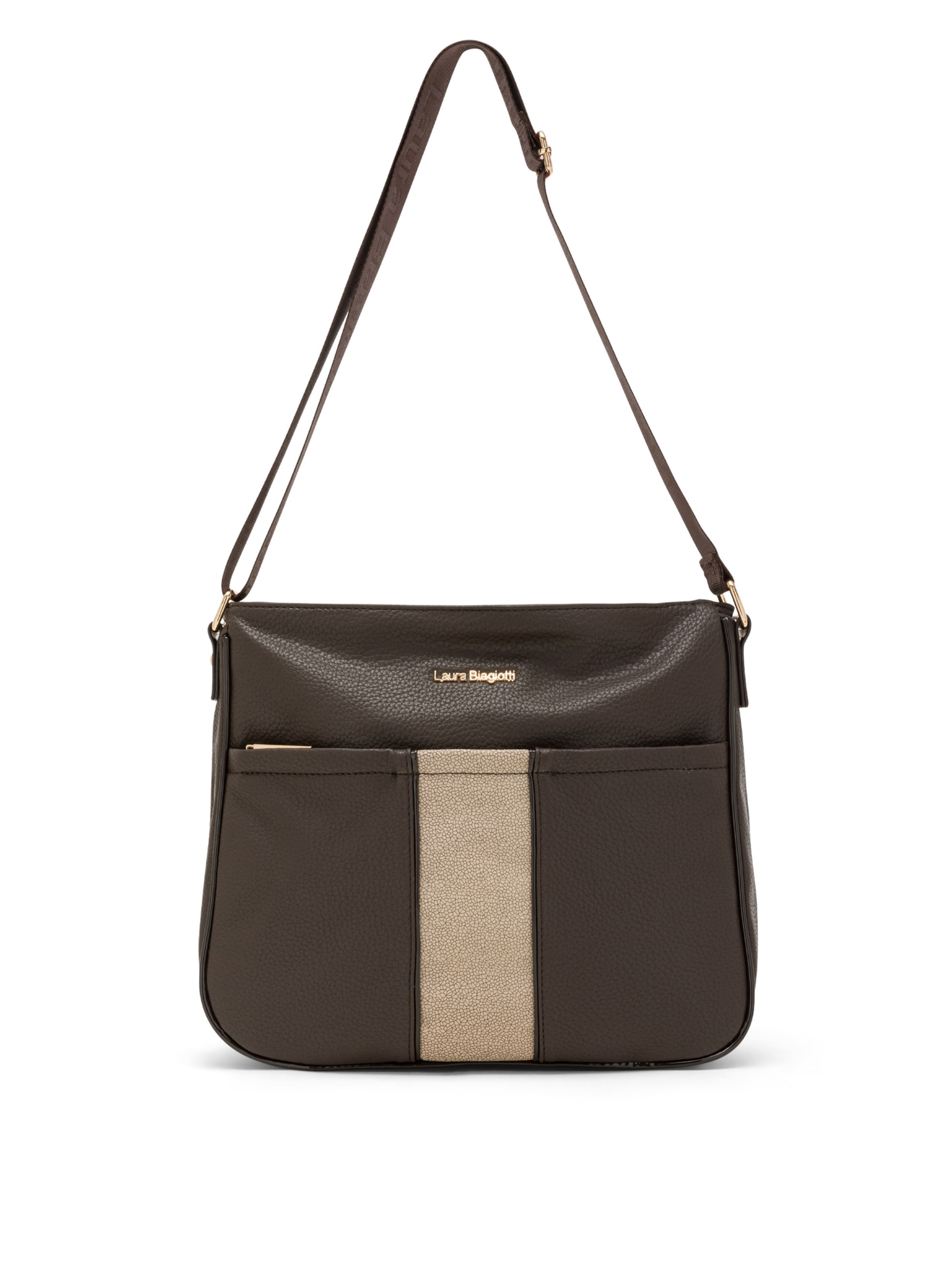 Borsa a tracolla 'Gillman 3' di Laura Biagiotti in marrone