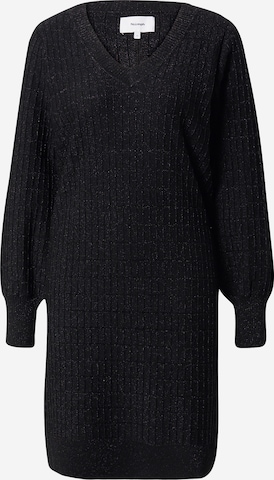 NÜMPH Knitted dress 'ANJA' in Black: front