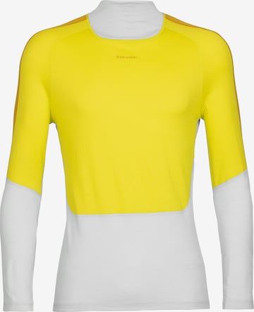 ICEBREAKER Funkcionalna majica 'Oasis' | rumena barva: sprednja stran