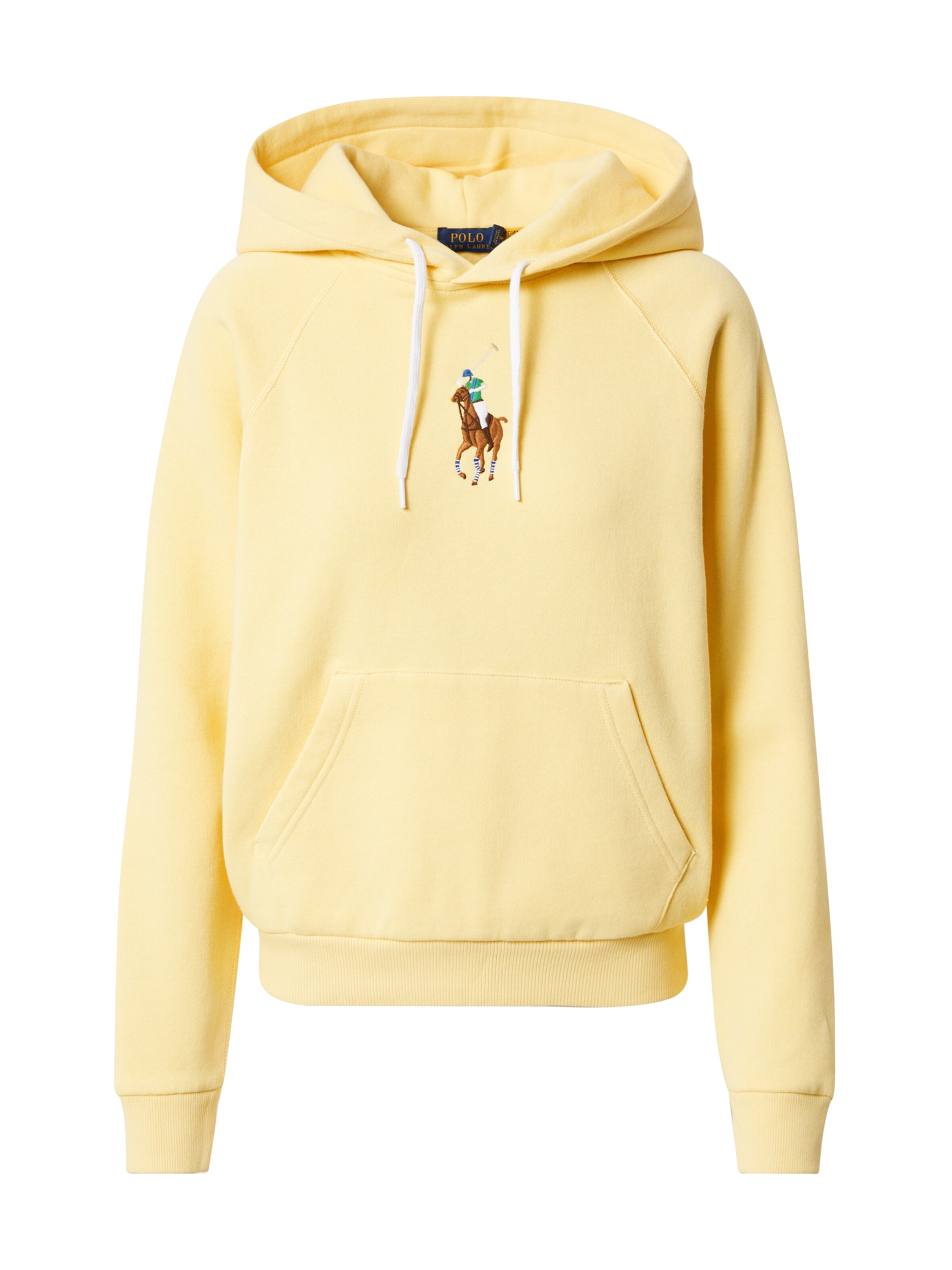 yellow polo sweatshirt