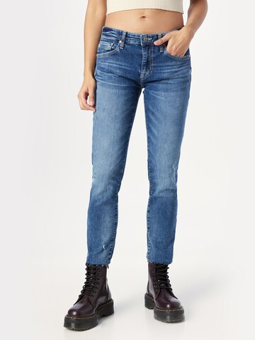 Coupe slim Jean AG Jeans en bleu : devant