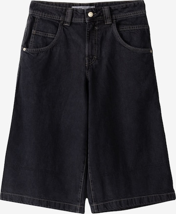 Bershka Wide Leg Bukse i svart: forside