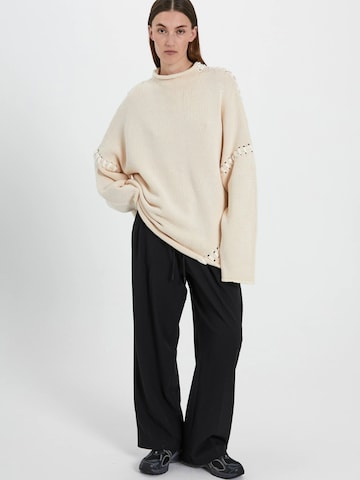 NORR Pullover i beige