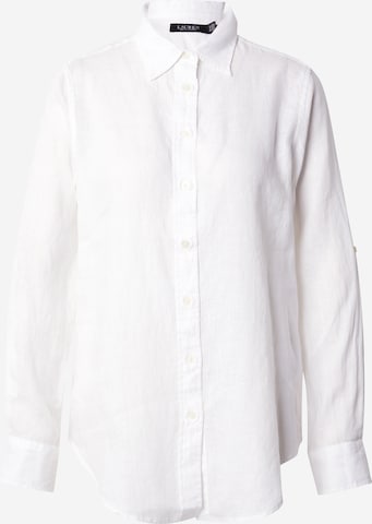 Lauren Ralph Lauren Μπλούζα σε λευκό: μπροστά