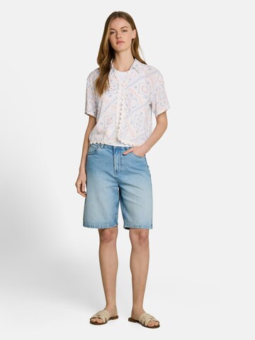 TOM TAILOR DENIM Bluse in Weiß