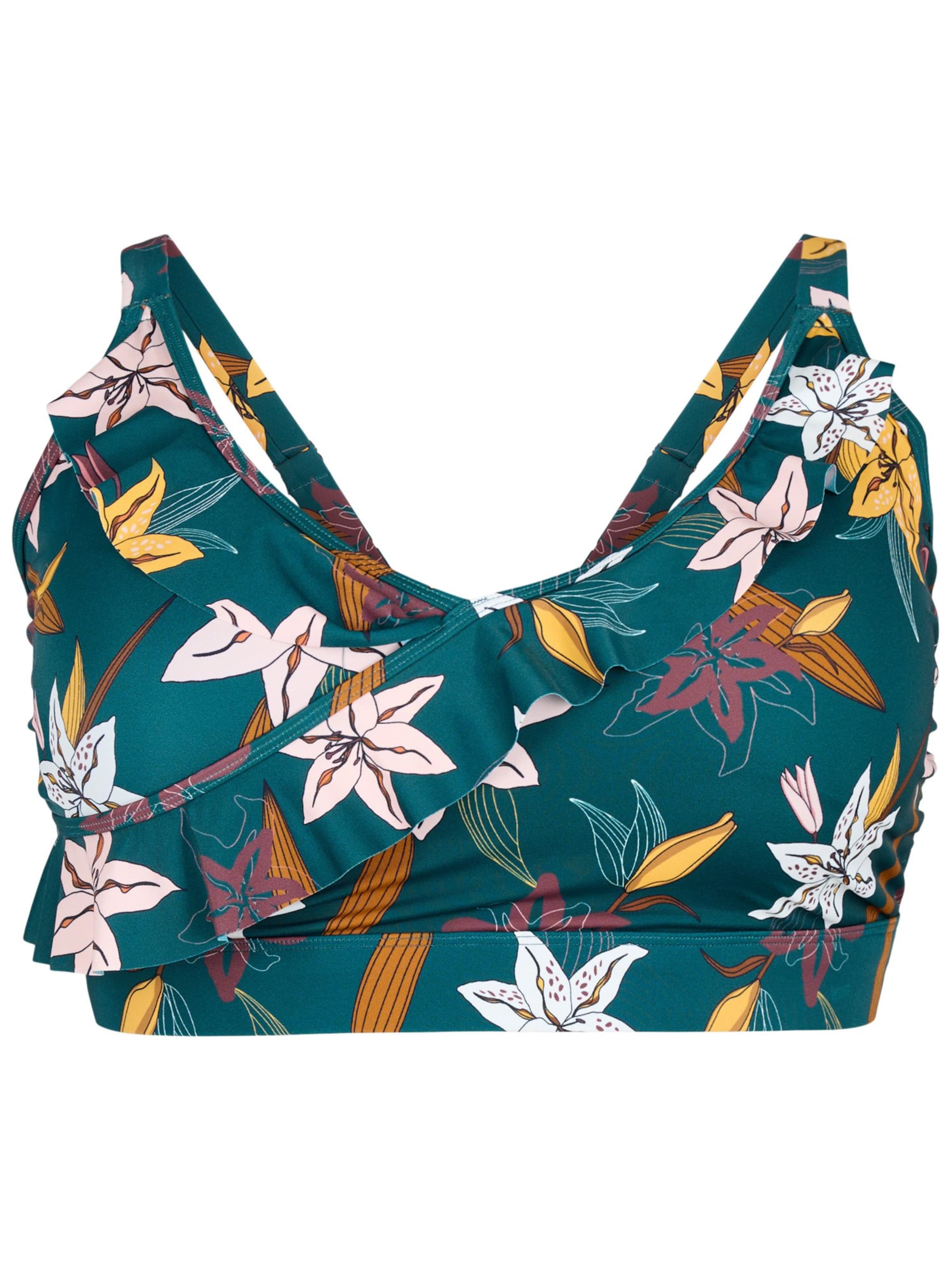 Top per bikini 'SKATRIN' di Swim by Zizzi in verde: frontale