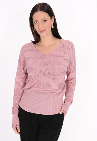 Pull-over usha BLACK LABEL en rose : devant