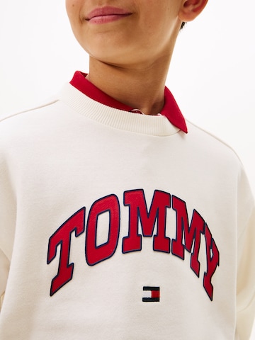 TOMMY HILFIGER Sweater 'Varsity' in Beige