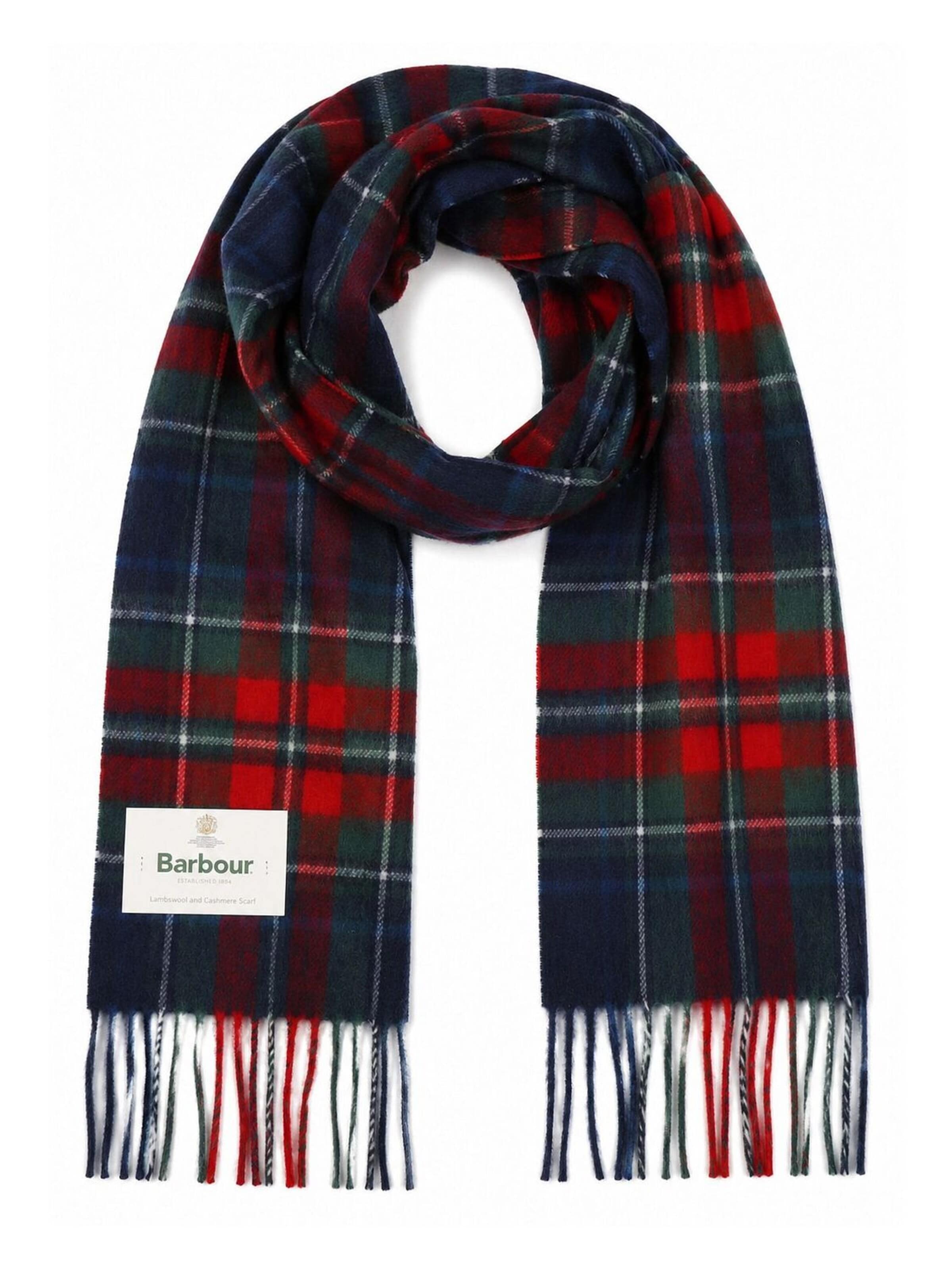 Écharpe 'Tartan' Barbour en bleu : devant
