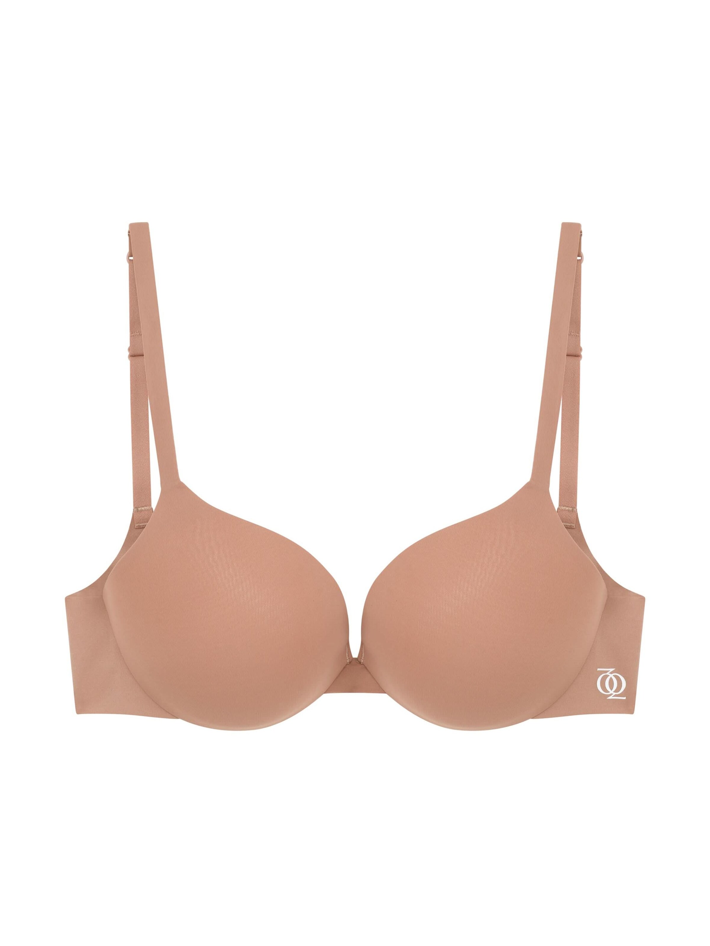 GOD SAVE QUEENS Push-up BH 'Second Skin Ultimate Push-Up Bra' in Beige: voorkant