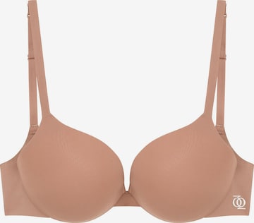GOD SAVE QUEENS BH 'Second Skin Ultimate Push-Up Bra' in Beige: voorkant