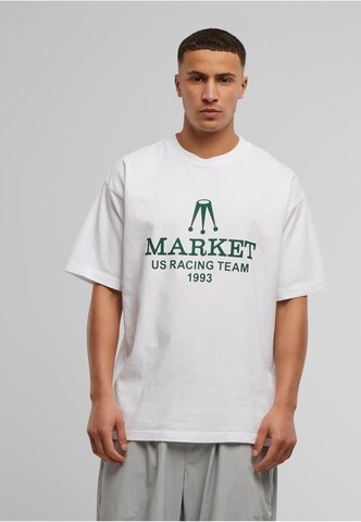 MARKET T-Shirt 'Team Racing' in Weiß: Vorderseite