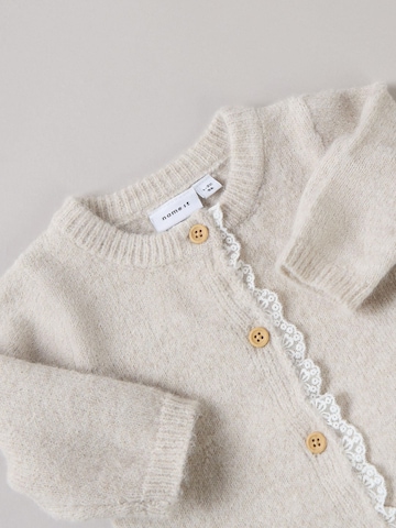 NAME IT Knit cardigan in Beige