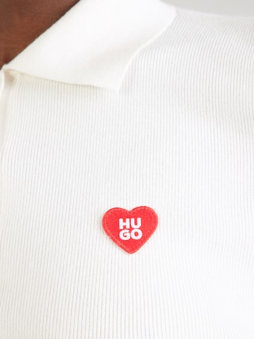 HUGO - Jersey 'Sareplinny' en blanco