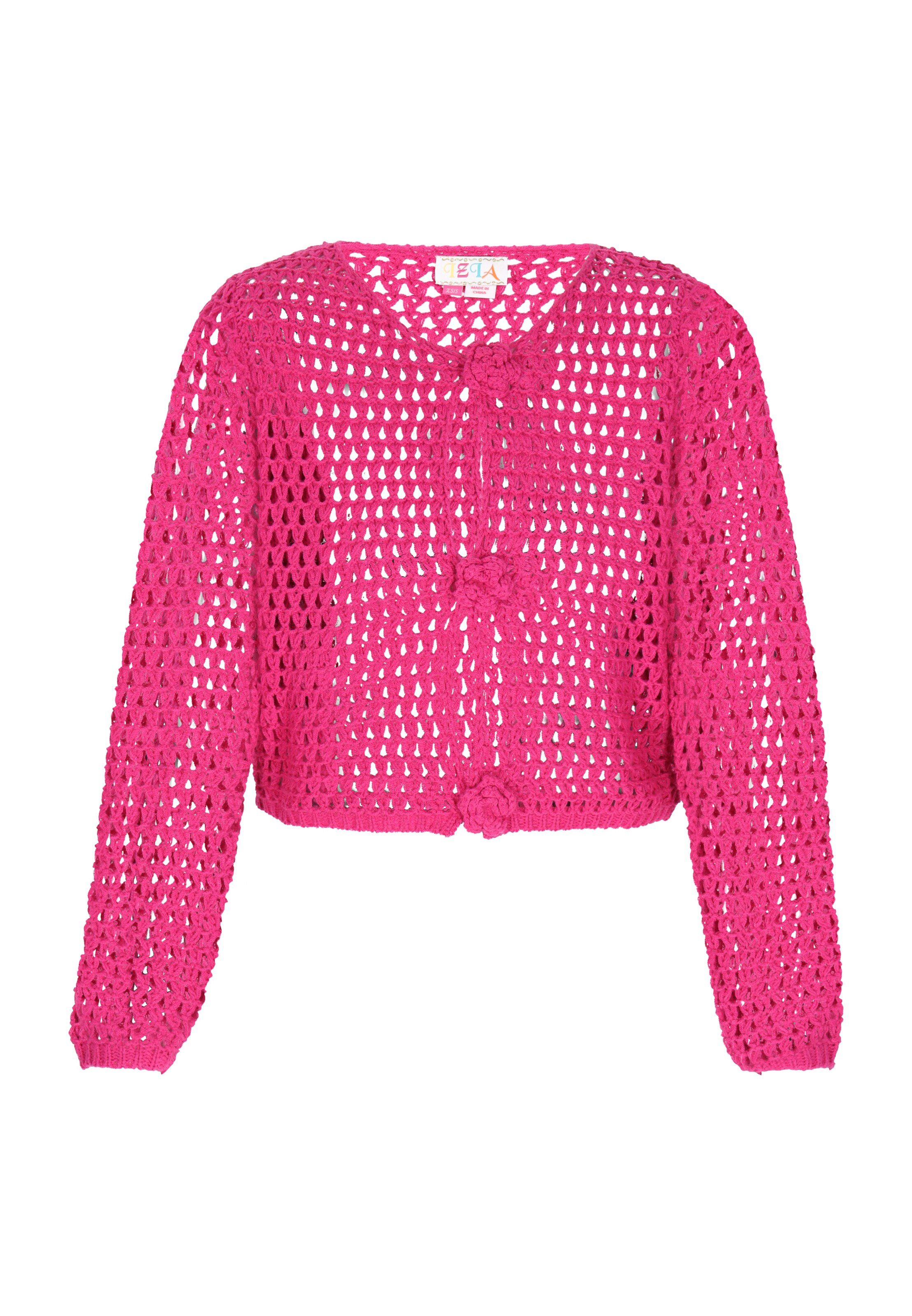 IZIAKardigan - roza boja: prednji dio