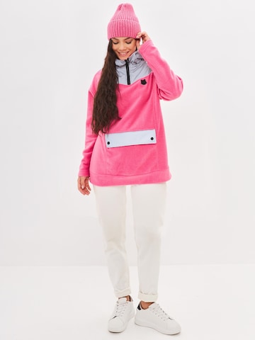Cat e Lolette Fleece Jacket 'Cat Hoodie' in Pink