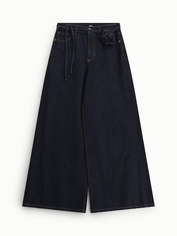 Largi Jeans de la Dixie pe albastru: față