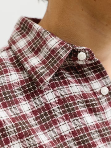 Jack & Jones Junior Regular fit Overhemd in Bruin