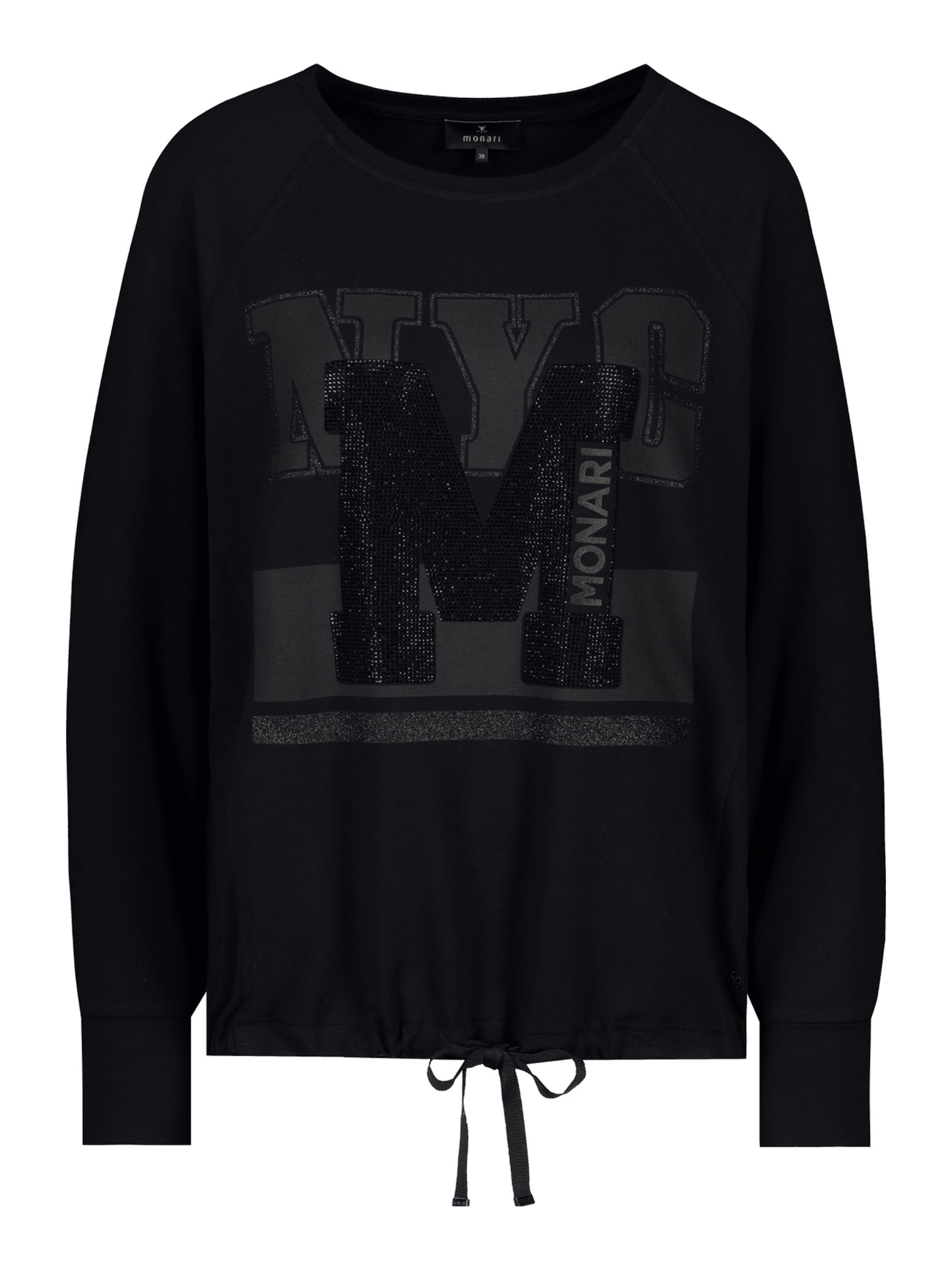 monari Суичър в черно: отпред