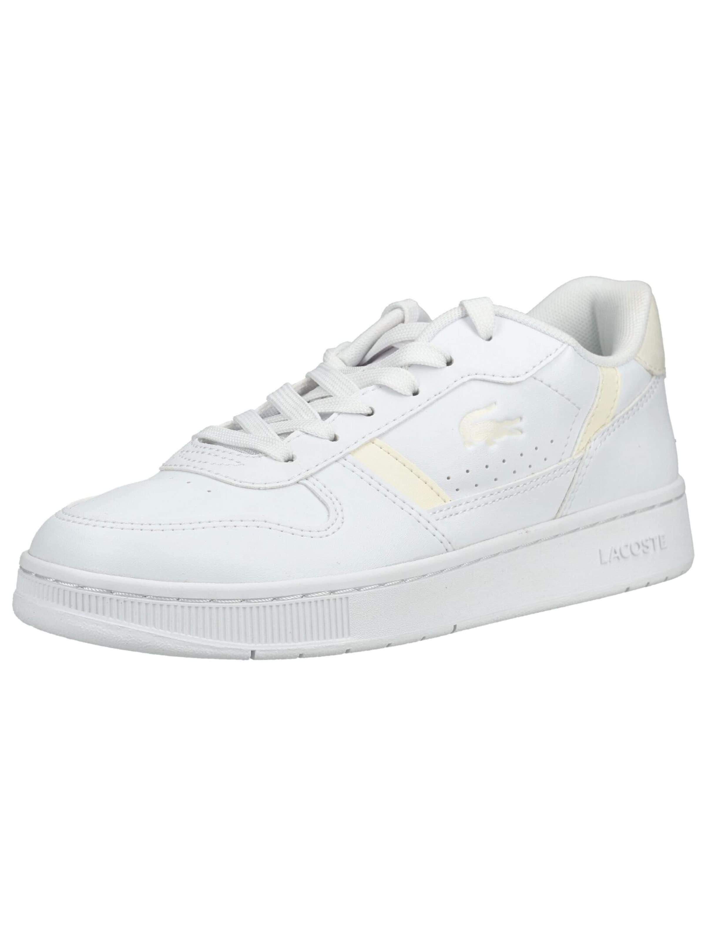 Baskets LACOSTE en blanc : devant