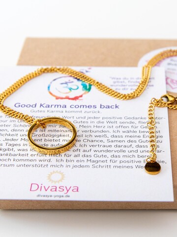 Divasya Necklace 'Good Karma comes back' in Gold