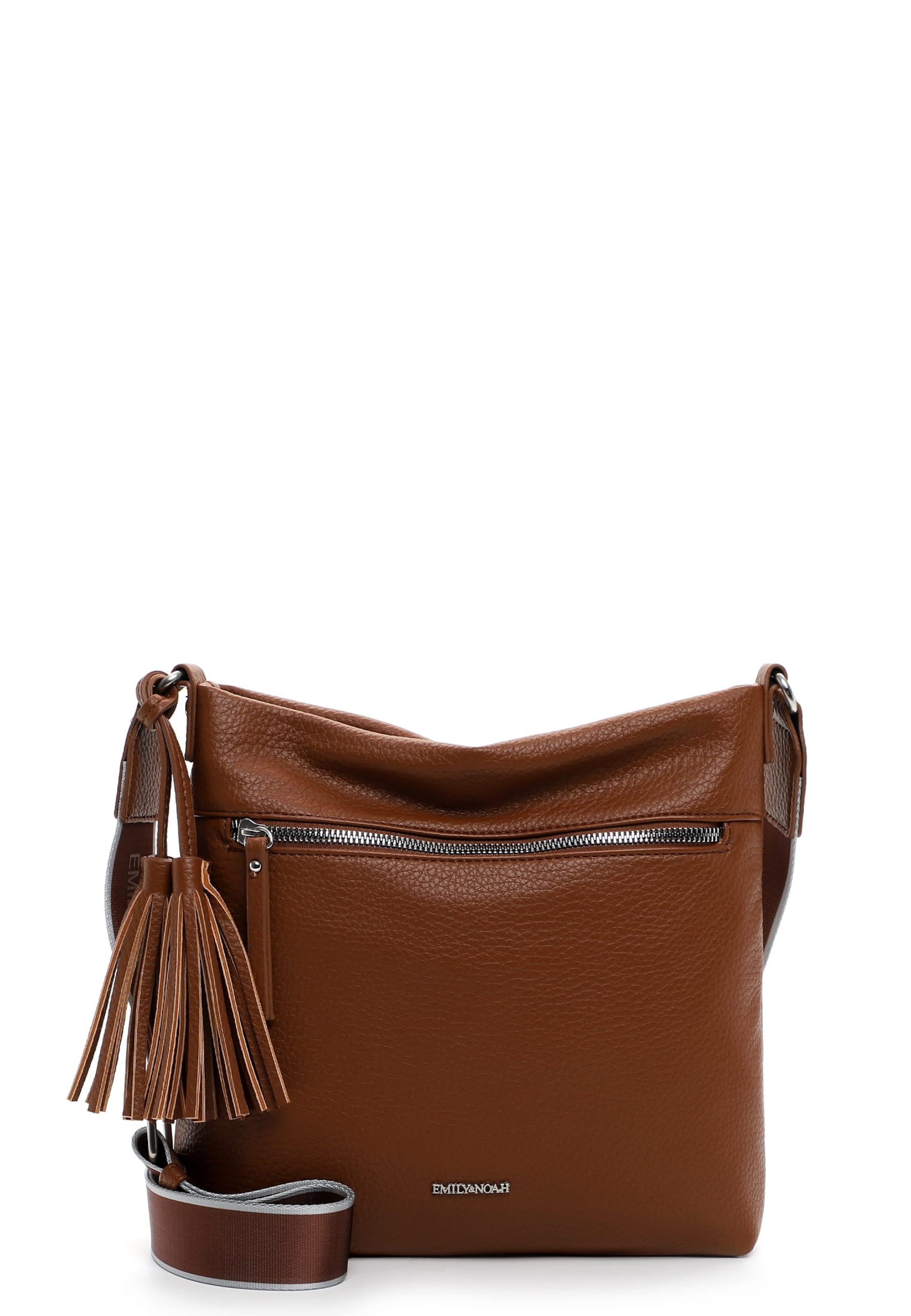 Emily & Noah Umhängetasche 'Belli' in Braun: Vorderseite