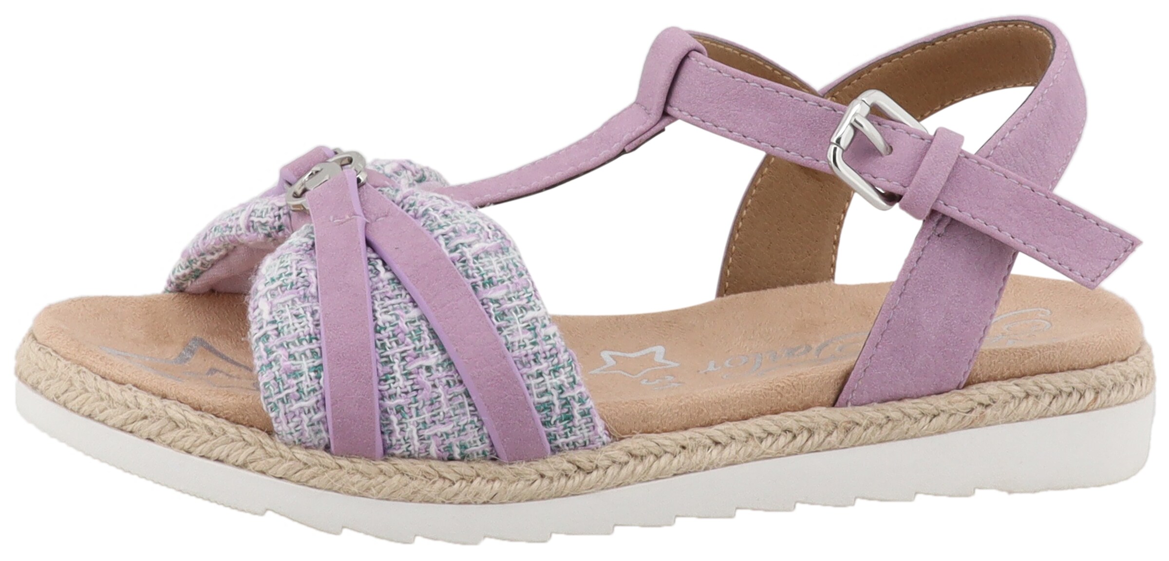TOM TAILOR Sandale in Lila: Vorderseite