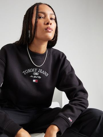 Tommy Jeans Sweatshirt in Schwarz